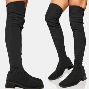 Vagabond Blanca Over The Knee Square Toe Boot